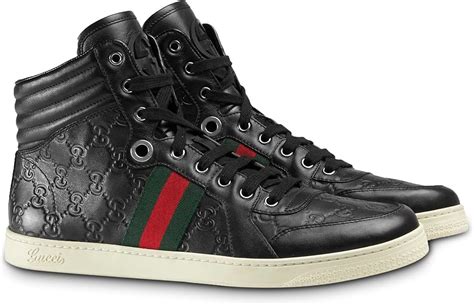 gucci emblazoned sneakers|men black Gucci sneakers price.